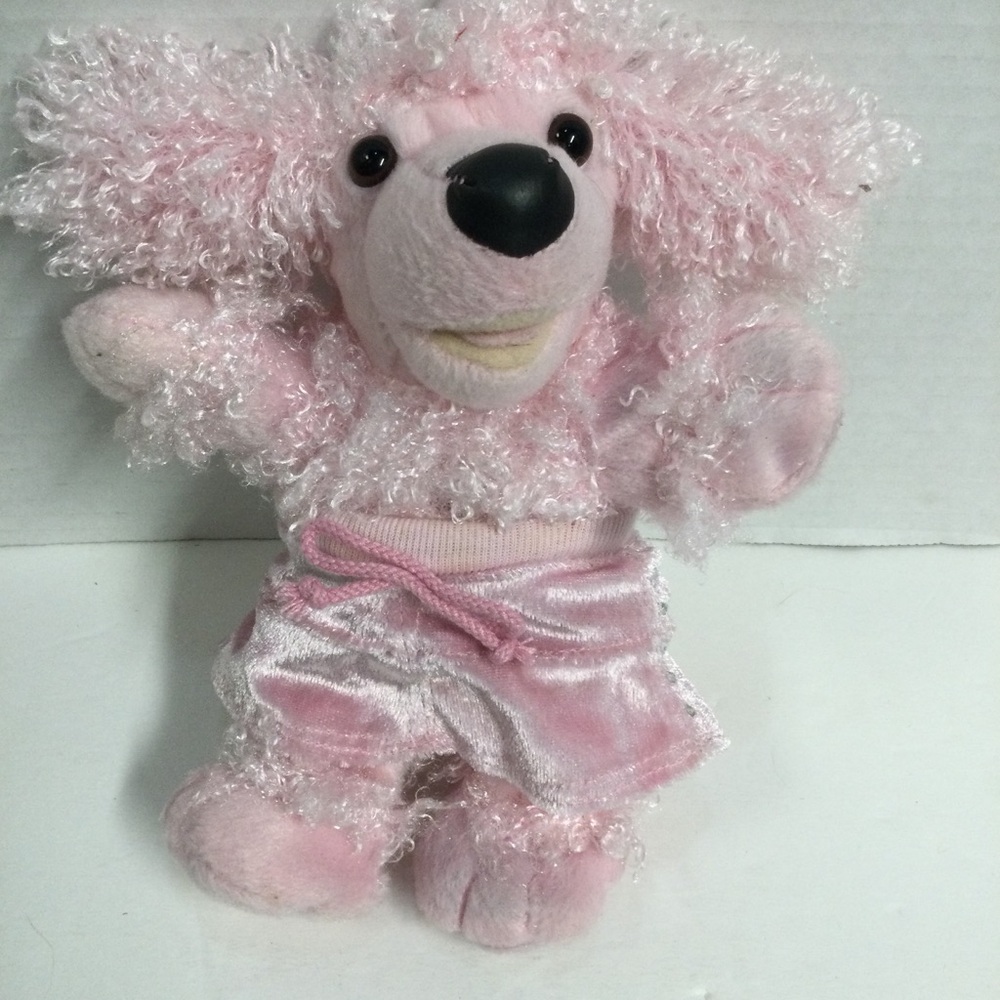 Build a Bear Workshop Pink French Poodle Plush with Skirt Toy